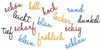 Образование прилагательных в немецком языке